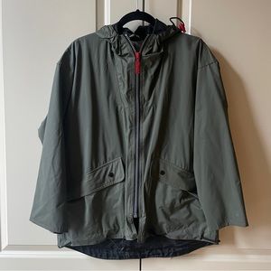 Totes Olive green rain jacket men’s